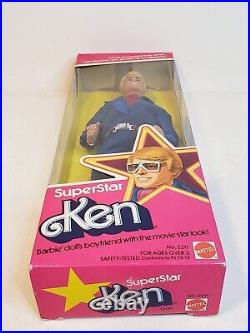 1977 Superstar Ken Barbie Doll Mattel 2211 Nrfb
