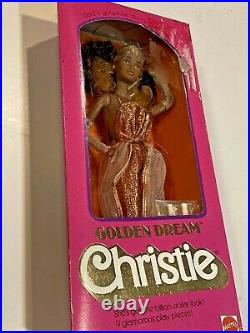 1980 Golden Dream Christie Steffi Face AA Barbie HTF NRFB w Box Wear Mattel