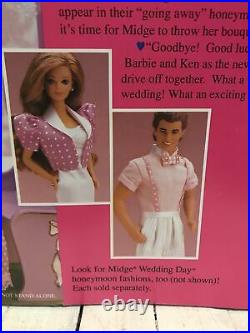 1990 Mattel Midge Barbie Doll Wedding Party Gift Set NRFB