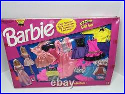 1992 Vintage Barbie 20 Fashion Gift Set Mattel New Doll Clothes NRFB 2 10 Packs