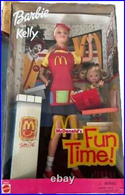 2001 Fun Time Mcdonald's Barbie & Kelly Giftset Mint Nrfb Adorable