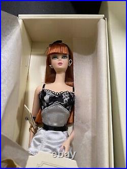 2002 Silkstone Lingerie #6 Barbie Fashion Model Collection Red Hair-NRFB 56948