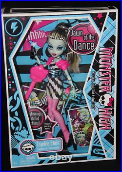2009 Mib Nrfb Monster High Dawn Of The Dance Frankie Stein