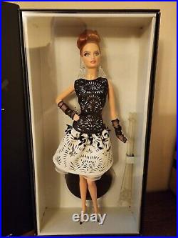 2013 BFMC Black & White Laser Leatherette Platinum BCR07 Barbie Doll NRFB