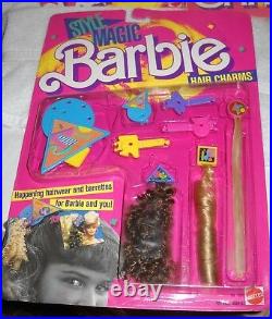 #9623 NRFB Vintage Mattel Style Magic Barbie, Whitney, Christie & Hair Charms