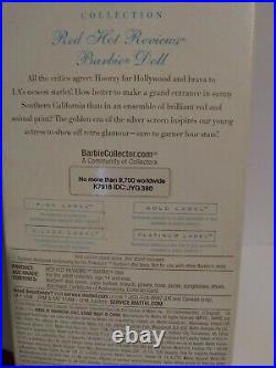 BARBIE FASHION MODEL COLLECTIONRED HOT REVIEWSSilkstoneNRFBK7918Gold Label