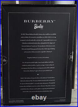 BURBERRY Barbie Doll Limited Edition 2000 Mattel Collectibles New NRFB London