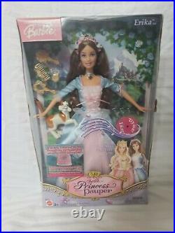Barbie 2004 The Princess And The Pauper Erika Singing Doll #b5770 Nrfb