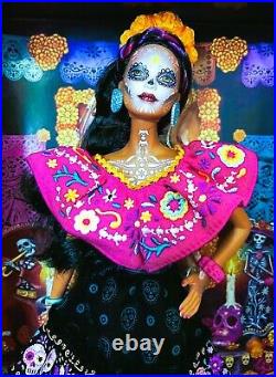 Barbie 2021 Female Dia De Los Muertos Day of The Dead Doll Mattel NRFBGORGEOUS
