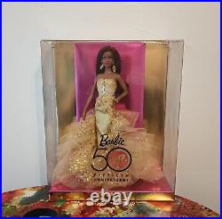 Barbie Gold Label 50th Anniversary AA African American Robert Best Doll New NRFB
