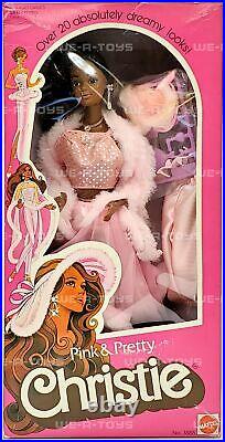 Barbie Pink & Pretty Christie Doll African American 1981 Mattel No. 3555 NRFB