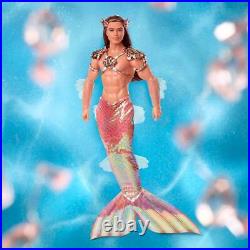 Barbie Signature King Ocean Ken Merman Doll Mermaid GTJ97 NRFB with Shipper Box
