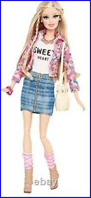 Barbie Style Glam Doll Floral Jacket RARE NRFB Articulated Rooted Eyelashes