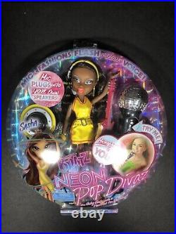 Bratz MGA Entertainment Neon Pop Divaz Sasha Doll Rare HTF NRFB NIB