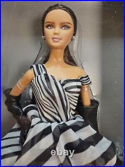 Chiffon Ball Gown Black & White Coll. Barbie NRFB 2016 Platinum Label BFC #DGW59