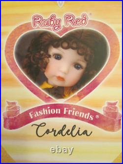 Cordelia Ruby Red Fashion Friends Doll NRFB 200 Made Vinyl 14.5 Wigged Complete