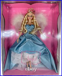 Couture Angel Barbie Collector Pink Label, Mattel 2010, NRFB, Blue Gown, Wings