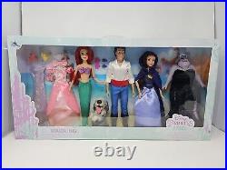Disney store classic Little Mermaid set doll deluxe Set NRFB Ariel Vanessa