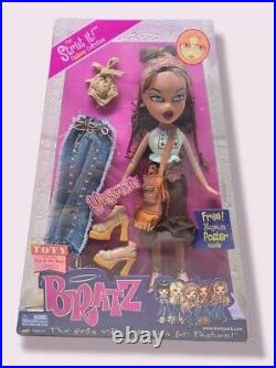 HTF 2002 BRATZ STRUT IT YASMIN Fashion Doll TOTY MGA Minty NRFB NEW with Poster
