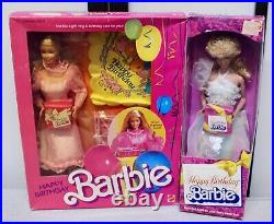 Happy Birthday Barbie Doll Lot NRFB