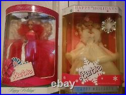 Happy Holidays Barbie 1988-2003 NRFB Collection Lot Of 18 Special Edition