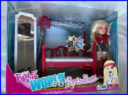 MGA BRATZ WORLD FURNITURE CLOES ROOM BEDROOM ACCESSORY SET + Fashion Doll NRFB