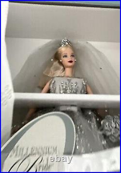 Mattel 2000MILLENNIUM BRIDE BARBIELimited Edition NRFB WithShipper 24505