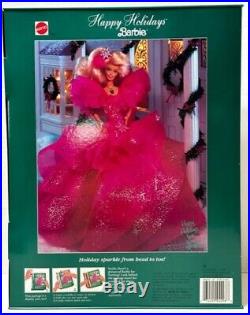 Mattel Happy Holidays Barbie Doll Christmas Special Edition 1990 3rd Series NRFB