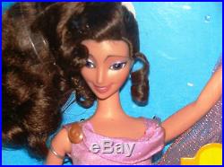 Mattel Hercules Pegasus, Fashion Secrets Megara doll, Purple Grecian gown NRFB