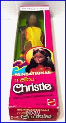 Mattel Sunsational Malibu Christie Doll African American Vintage 1981 #7745 NRFB