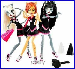 Monster High 3-PACK FEARLEADING Werecats Toralei Meowlody Purrsephone NRFB NEW
