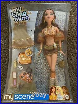 NEW Barbie My Scene My Bling Bling Chelsea Doll 2005 Mattel NRFB GOLD FASHION