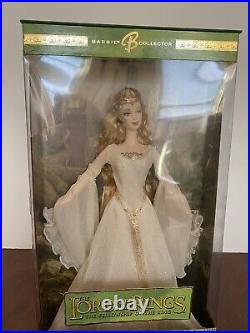 NRFB Barbie Collector Galadriel The Lord of The Rings 2004 COA nonsmoker