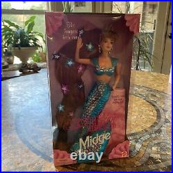 NRFB Barbie Jewel Hair Mermaid Midge 1995 Doll