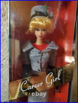 NRFB Mattel Career Girl Barbie 2006 Gold Label Reproduction 1963 J0965