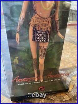 NRFB Pink Label 50th Anniversary Barbie Dolls Of The World Amazonia 2008 Doll