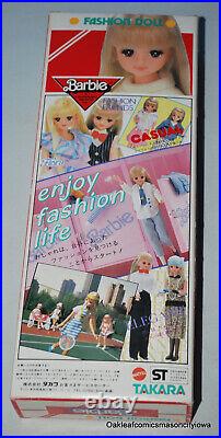 NRFB Takara Japan Barbie Fashion Doll Foreign Issue 1980's Nice Box