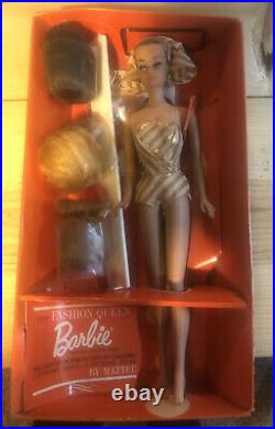 Original Vintage BARBIE Fashion Queen With 3 Wigs 1963 Original Box- NRFB