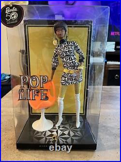 Pop Life African American Barbie Doll 2008 Gold Label Mattel N6598 Nrfb