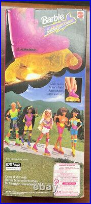 RARE NEW 1991 Rollerblade Barbie Flicker'n Flash Recalled Skates NRFB # 2214
