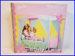 Rare Bedtime Stories Barbie & Kelly Doll Bed 2001 Toys R Us Mattel 88843 Nrfb