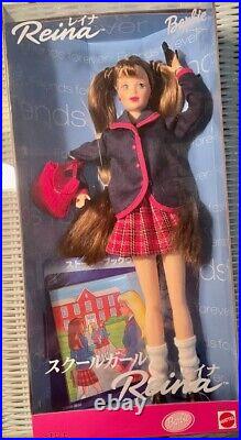 Reina Japanese School Girl Friends Forever Barbie Doll NRFB NEW From Japan RARE