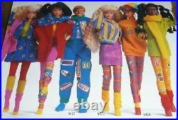 SUPER RARE BOXED MINT 1990 Vintage Benetton Barbie Doll Fashion. NRFB