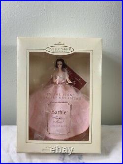 Silkstone Fashion Model In the Pink Barbie Doll NRFB +Matching Hallmark Ornament