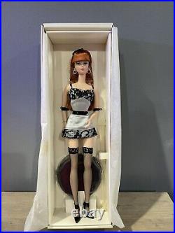 Silkstone Lingerie Barbie #6 Redhead, pearl gray & black lace 2002 NRFB 56948