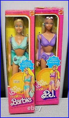 Sun Lovin' Malibu Barbie & PJ Lot NIB NRFB
