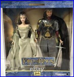 The Lord of The Rings Barbie as Arwen & Ken as Aragorn Dolls 2003 Mattel NRFB