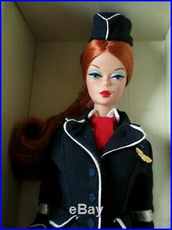 The Stewardess Silkstone Barbie NRFB Mint J4256 Gold Label
