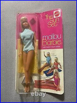 The Sun Set 1970 NRFB Vintage Malibu Barbie Doll #1067 New In Box Classic