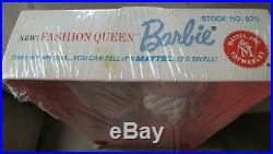 Vintage 1962 Mattel Fashion Queen Barbie in Box -NRFB Stock No. 870 3 wigs